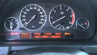 BMW E53 3.0D холодный пуск (-20) / cold start (-20)