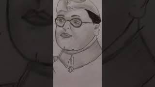 Subhas chandra bose drawing