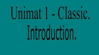 Unimat 1 Classic - Introduction.