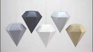 How To Make A Origami Paper Diamond Easy-DIY Simple Origami Diamond Tutorial