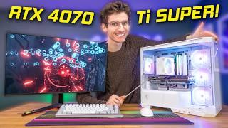 The RTX 4070 Ti Super Gaming PC Build!  MSI Project Zero, Ryzen 7700, Benchmarks | AD