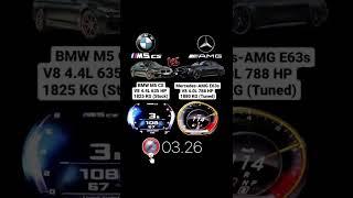 BMW M5 CS F90 635HP vs Mercedes AMG E63s W213 788HP #m5cs #e63s #acceleration #beschleunigung