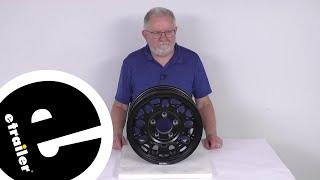 etrailer | Let’s Check Out the Aluminum Sendel Series T17 Matte Black Mesh Trailer Wheel