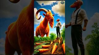 A big innocent goat attacked by wolves and saved by fearless farmer #ai #shortsfeed #shortsviral