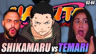 SHIKAMARU VS TEMARI | Naruto Episode 63 - 64 Reaction