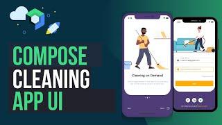 Beautiful Jetpack Compose Cleaning App UI Native Android | Speed Code