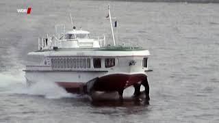 Tragflügelboot „Rheinpfeil“ bei Bonn (1972)