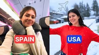 Visiting USA for the Holidays: Travel Vlog & Spanish Christmas Gift Haul