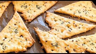 Pendirli Krekerlər. Sadə, asan, ləzzətli. Receipt/ Cheese cracker recipe