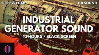 Generator sound for asmr  / 10 Hours of industrial generator noise with a black screen