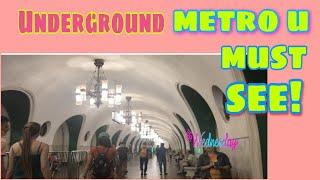 MOSCOW UNDERGROUND VDNKH  METRO STATION