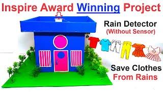 inspire award winning project - rain detector working model without sensor  | automatic | howtofunda