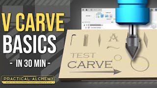 Beginner's Guide to V Carving in Fusion 360 -  [2022] CNC V Carve Tutorial