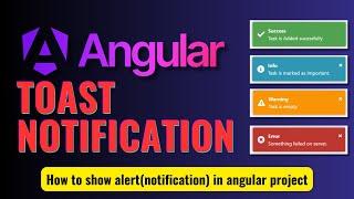 Angular Toast Alert Notification Messages using ngx-toastr | Angular Tutorial