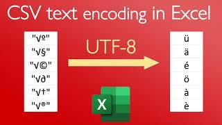 CSV encoding in Excel