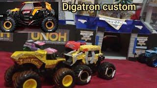 jcb digatron custom  | monster jam stop motion tour 