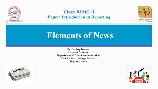 08. Elements of News