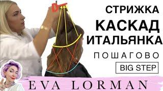 Как стричь ЖЕНСКИЕ СТРИЖКИ! Женская стрижка на ДЛИННЫЕ ВОЛОСЫ! Стрижка КАСКАД ИТАЛЬЯНКА