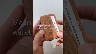 Best wallet ever #leather #maori #magsafe #bestwallet #nz #artandcraft #fyp @shakatribe