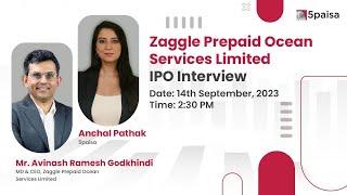 Zaggle Prepaid Ocean Services IPO Interview | Zaggle Prepaid IPO Price Band ₹156 to ₹164 Per Share