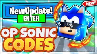 ALL NEW SECRET *SONIC* UPDATE CODES In Roblox Speed Champions!