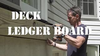 How to build a deck: Attaching the ledger board