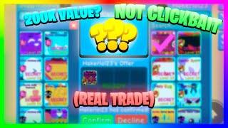 Trading for MYTHIC EASTER ROBOT (BIGGEST TRADE IN BGS HISTORY) | bubble gum simulator