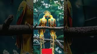 Golden Amazing Bird Sounds You Won't Believe #nature #wildlife #birds #animals #Shorts #parrot #cute