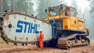 Extreme Dangerous Fastest Big Chainsaw Cutting Tree Machines | Biggest Heavy Equipment Machines