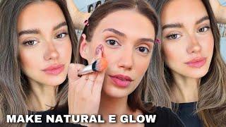 COMO FAZER UMA MAKE *NATURAL E GLOW* | MAQUIAGEM PARA USAR NO TRABALHO | PERFEITA PARA O DIA A DIA