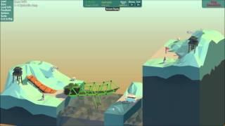 Poly Bridge Snow Drift 3-4 Hydraulic Jump