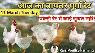 मुर्गे के रेट में कोई सुधार नहीं || Broiler Poultry Rate Today All Over India 11 March murgi rate