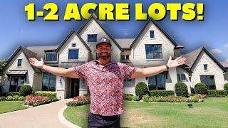 Inside Massive DALLAS TEXAS Custom Homes on Acreage with Ultra Low Property Taxes!