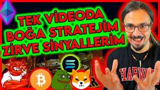 BITCOIN BOĞASINDA MAKSİMUM KAZANÇ STRATEJİM! KRİPTOLARDA ZİRVE SİNYALLERİM - SATIŞ SEVİYELERİM