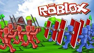 Roblox | TOTALLY ACCURATE BATTLE SIMULATOR - Tabs in Roblox! (Red vs Blue)