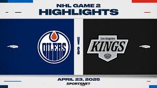 NHL Game 2 Highlights | Oilers vs. Kings - April 23, 2025