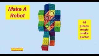 Make A Robot - 48 Pieces Magic Snake Puzzle @snakelordmagicsnakepuzzletutor