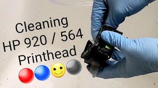 How to clean flush HP 920 Printhead 6500, 6500a, 6100, 7500a printers and Photosmart 564