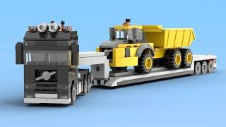 LEGO Mini Volvo F12 & A60H Heavy Haulage  | Epic Construction Build!