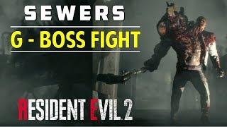 How to Defeat G (Stage 2) in Sewers | Boss Fight | Leon's Story | Resident Evil 2