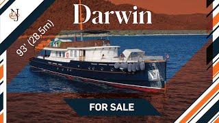 M/Y DARWIN for Sale | 93' (28.5m) Su Marine timeless Yacht with cinema for Sale | N&J Yacht Tour