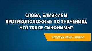 Слова, близкие и противоположные по значению. Что такое синонимы?