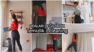 Odaları Değiştirdik - Yeni Oda Düzenimiz - Temizlik Vlog - Düzen - Ev Hâli - Tavla Oynadık 