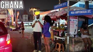 The Back Streets Of Osu  Walking Nightlife Tour 4k Ghana Africa