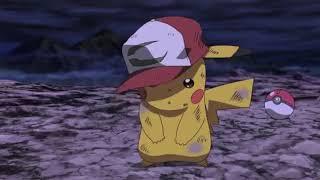 Pikachu cries over Ash's death