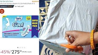 Amazon Sofy cool Sanitary pad unboxing.