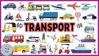 30 Transport Name for Kids - Learn Vehicles for Kids