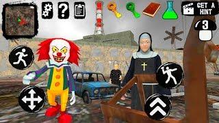 НОВЫЙ ДОМ СОСЕДЕЙ Гренни и Монахиня КЛОУН обновленная игра GRANNY evil nun clown neighbor