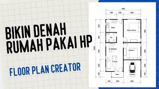 Cara Membuat Denah Rumah 6x10 m | Floor Plan Creator Tutorial