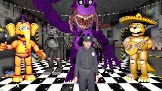 ANIMATRONICS SCARE THE SECURITY GUARD FNAF 7 COOP Garry's Mod